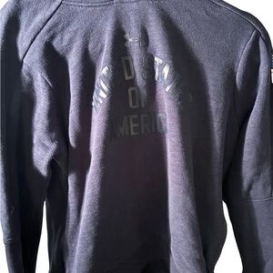 Under Armour Charcoal Hoodie with USA Print
